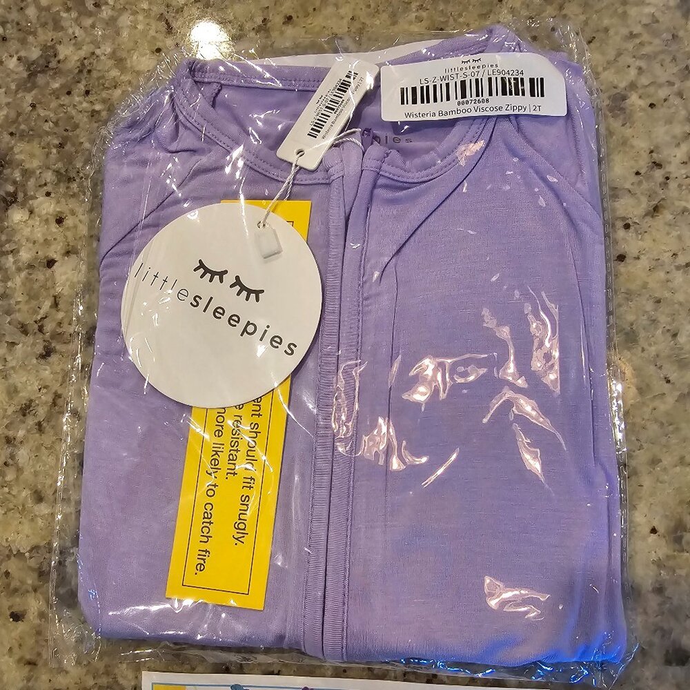 NWT Wisteria 2T Little Sleepies Zippy